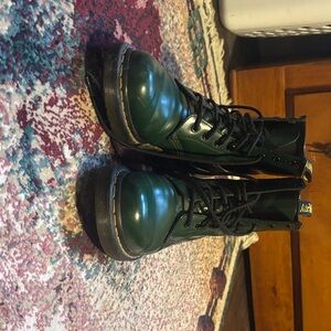 Dr. Martens Green Combat Boots